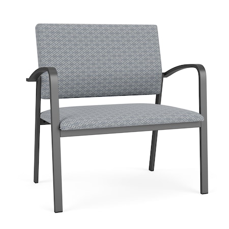 Newport Bariatric Chair Metal Frame, Charcoal, RS Fog Upholstery